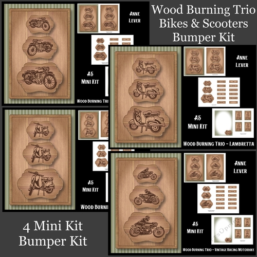 Wood Burning Trio Bikes & Scooters Bumper Kit