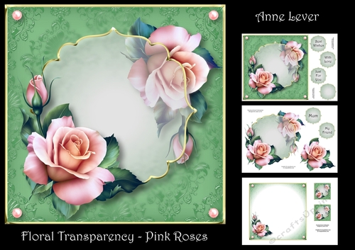 Floral Transparency - Pink Roses