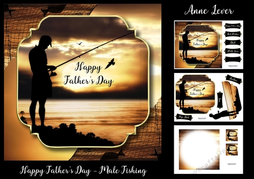 Happy Fathers Day - Male Fishing