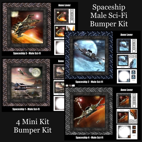 Spaceship Male Sci-Fi Bumper Kit