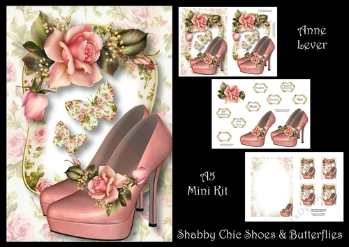 Shabby Chic Shoes & Butterflies