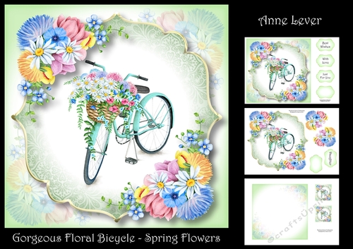Gorgeous Floral Bicycle - Spring Flowers