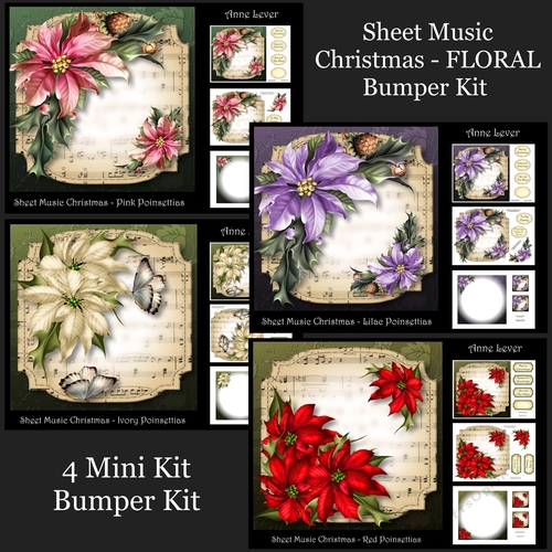 Sheet Music Christmas - Floral Bumper Kit