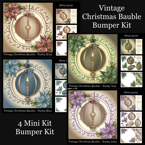 Vintage Christmas Bauble Bumper Kit