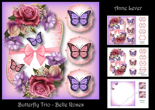 Butterfly Trio - Belle Roses
