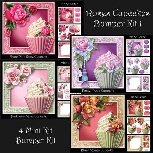 Roses Cupcakes Bumper Kit 1