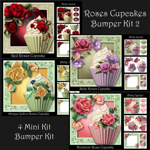 Roses Cupcakes Bumper Kit 2