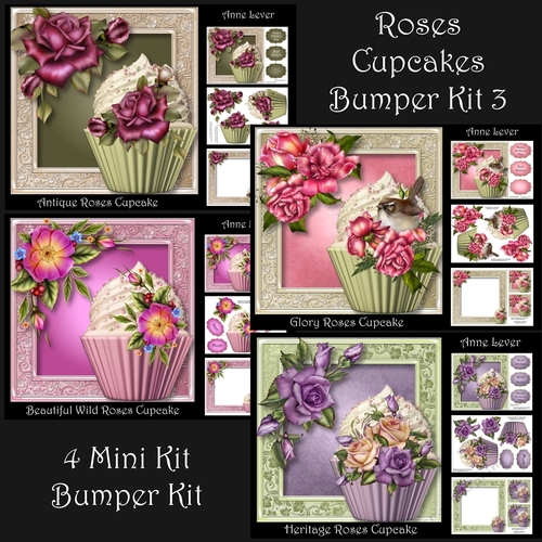 Roses Cupcakes Bumper Kit 3