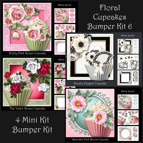 Floral Cupcakes Bumper Kit 6