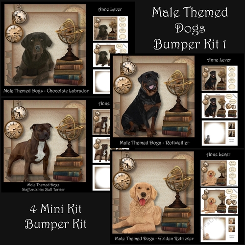 Male Themed Dogs Bumper Kit 1