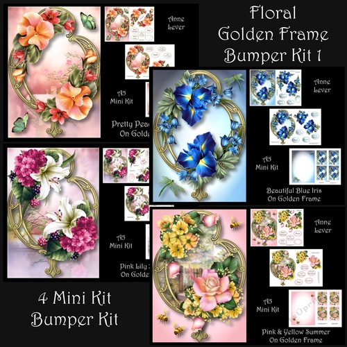 Floral Golden Frame Bumper Kit 1