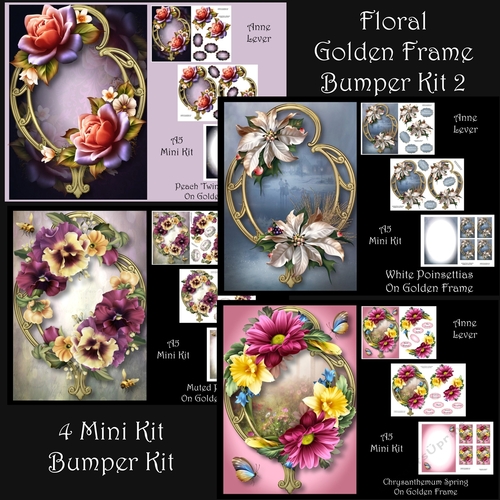 Floral Golden Frame Bumper Kit 2
