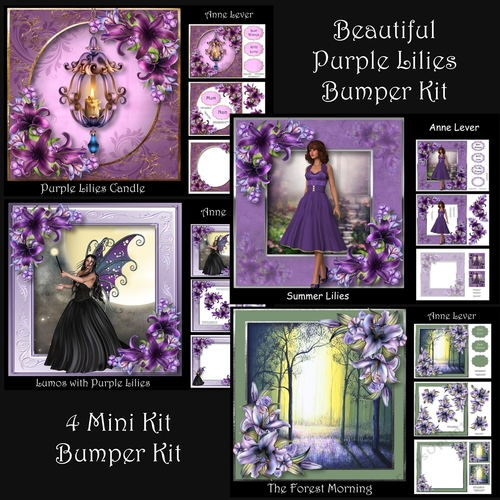 Beautiful Purple Lilies Bumper Kit