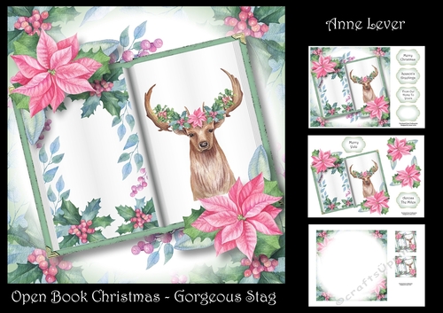 Open Book Christmas - Gorgeous Stag
