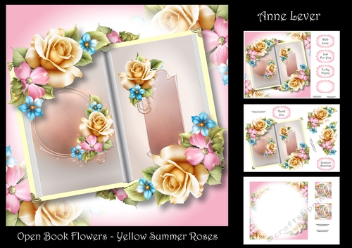 Open Book Flowers - Yellow Summer Roses