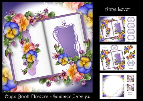Open Book Flowers - Summer Pansies