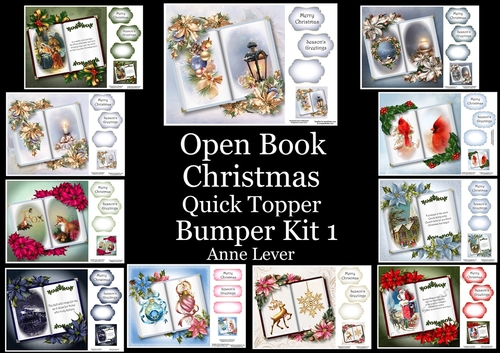 Open Book Christmas Quick Topper Bumper Kit 1