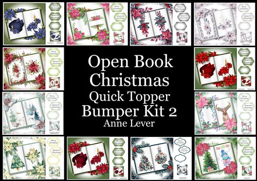 Open Book Christmas Quick Topper Bumper Kit 2