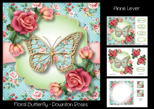 Floral Butterfly - Downton Roses