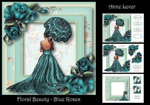 Floral Beauty - Blue Roses