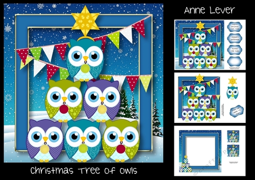 Christmas Tree Of Owls