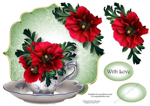 Perfect Poppies - Teacup & Saucer
