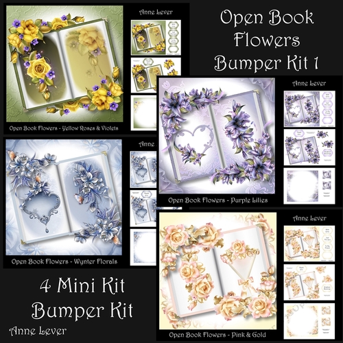 Open Book Flowers Bumper Kit 1