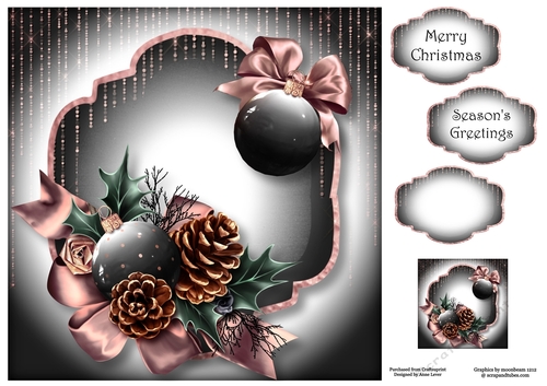 Rose Gold Christmas 2 8x8