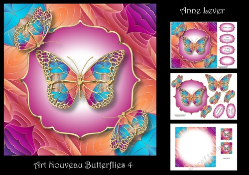 Art Nouveau Butterflies 4
