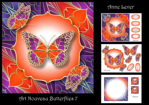 Art Nouveau Butterflies 7