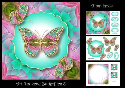 Art Nouveau Butterflies 8