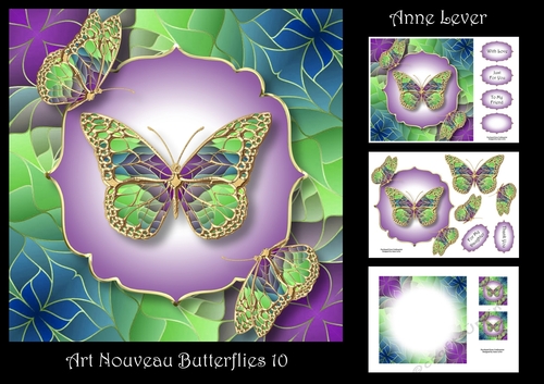 Art Nouveau Butterflies 10