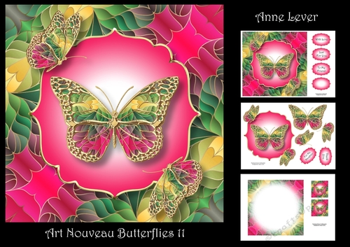 Art Nouveau Butterflies 11