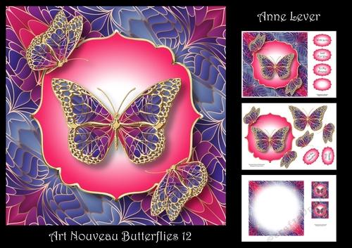 Art Nouveau Butterflies 12