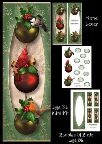 Baubles Of Birds Lge DL