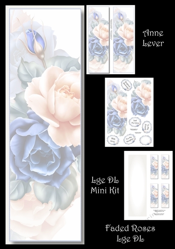 Faded Roses Lge DL