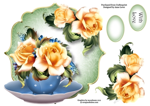 Sunkissed Roses - Teacup & Saucer