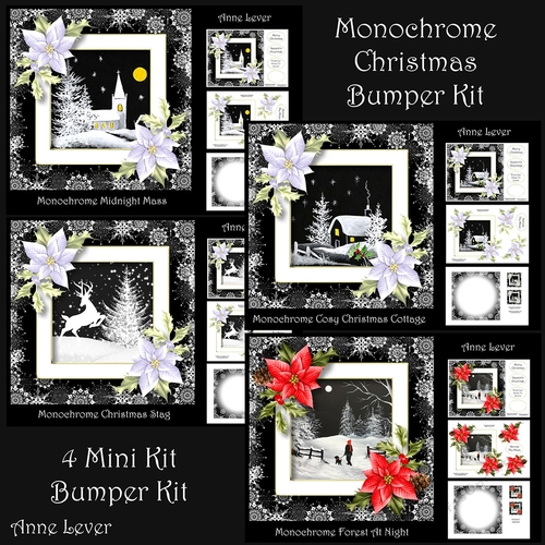 Monochrome Christmas Bumper Kit