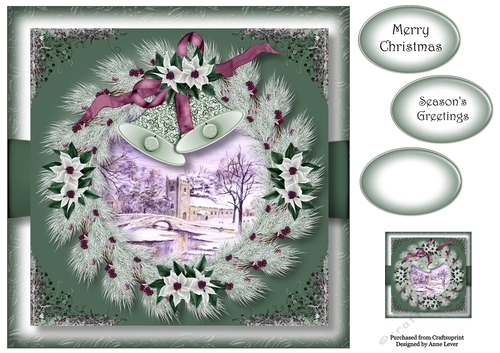 The White Wreath 8x8