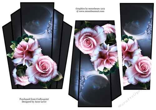 Moondust Roses - Art Deco Stacker