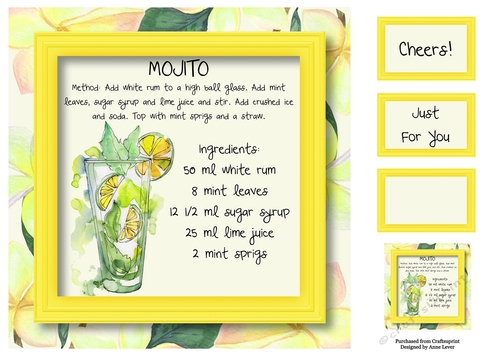 Classic Cocktails - Mojito 8x8