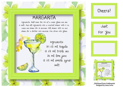 Classic Cocktails - Margarita 8x8