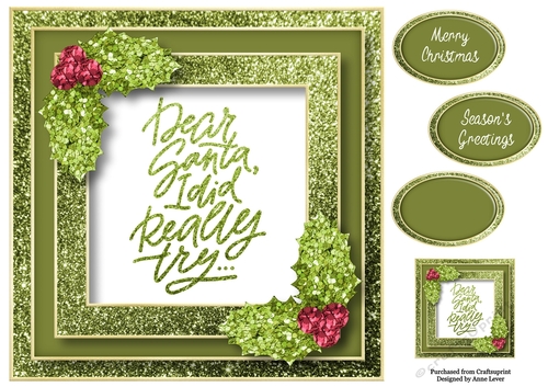 Dear Santa, I Did Really Try..... 8x8