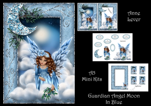 Guardian Angel Moon In Blue