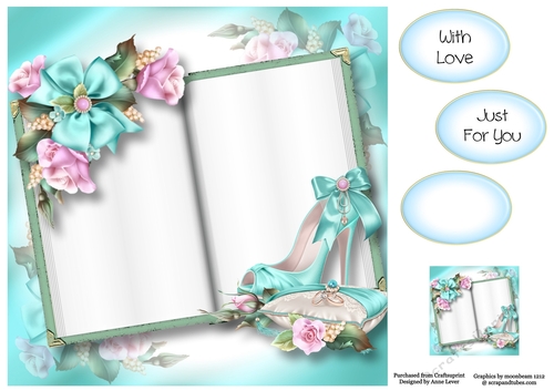 Blank Open Book - Wedding At Tiffanys 8x8