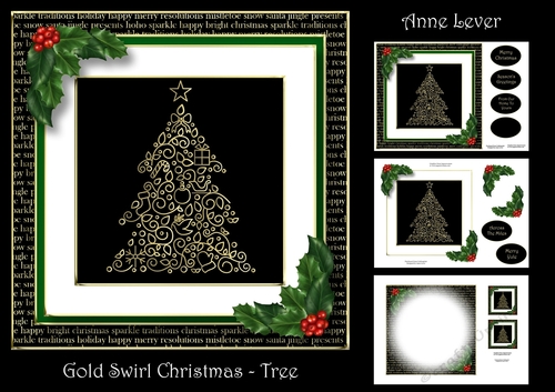 Gold Swirl Christmas - Tree