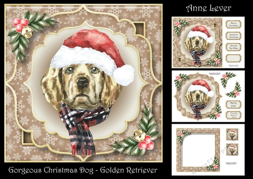Gorgeous Christmas Dog - Golden Retriever