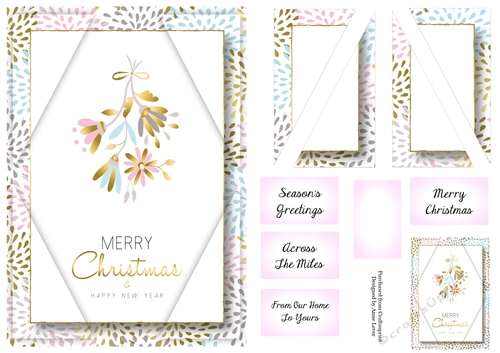 Simple Pastel Christmas A5