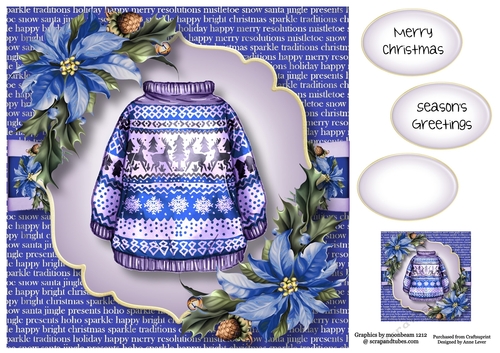 The Blue Christmas Jumper 8x8