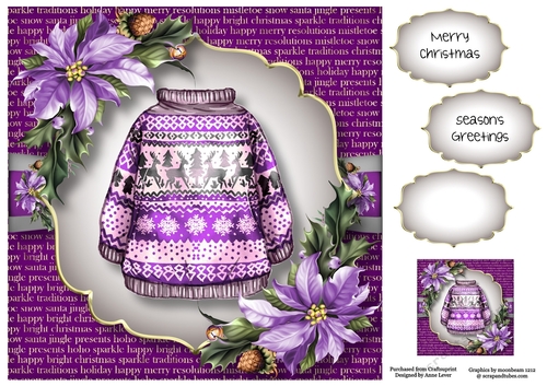 The Purple Christmas Jumper 8x8